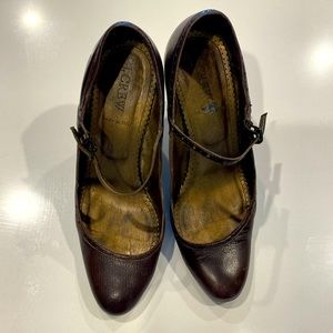 J Crew Mary Jane Leather Heels